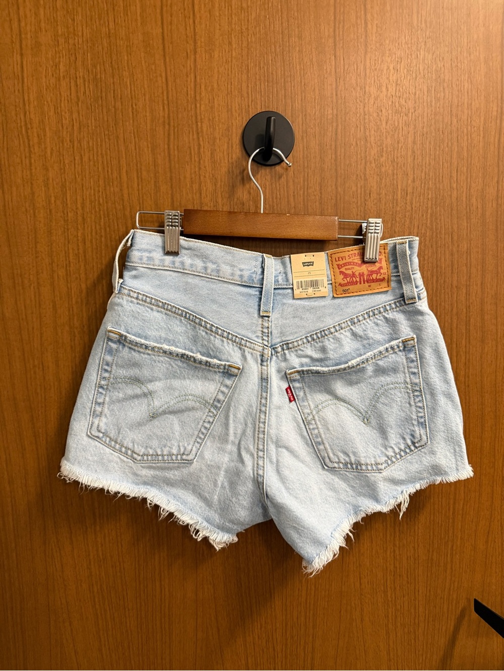 Levi's 501 Blue Denim Cutoff Shorts NEW size 25